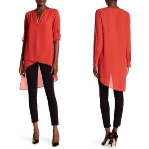 3 for $15 bundle !! New CATHERINE MALANDRINO RED tunic top S